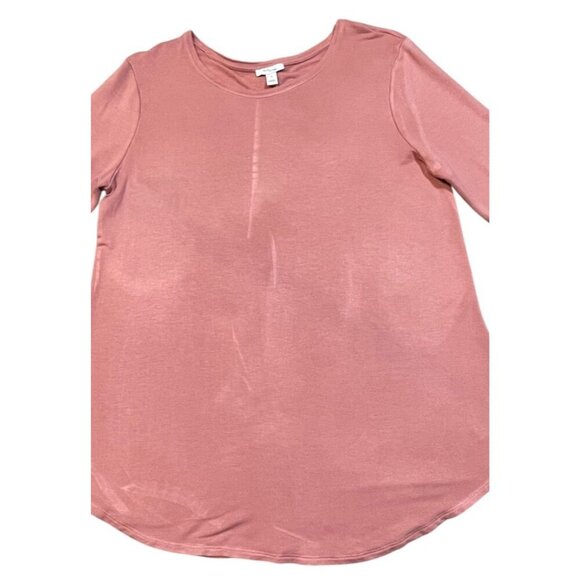 Daily Ritual Super Soft Terry Long Sleeve Shirt With Shirttail Hem SIZE-XL - Picture 6 of 6